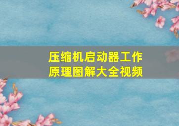 压缩机启动器工作原理图解大全视频