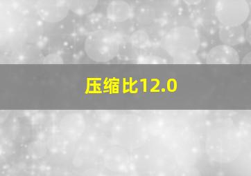 压缩比12.0