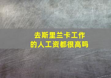 去斯里兰卡工作的人工资都很高吗