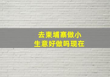 去柬埔寨做小生意好做吗现在