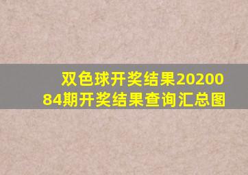 双色球开奖结果2020084期开奖结果查询汇总图