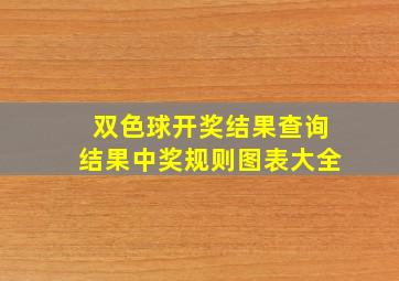 双色球开奖结果查询结果中奖规则图表大全