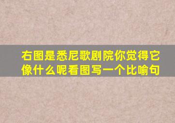 右图是悉尼歌剧院你觉得它像什么呢看图写一个比喻句