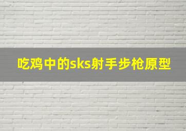 吃鸡中的sks射手步枪原型