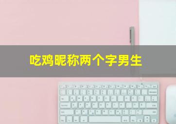 吃鸡昵称两个字男生