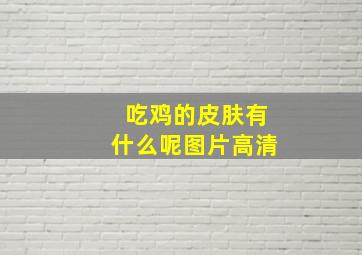 吃鸡的皮肤有什么呢图片高清