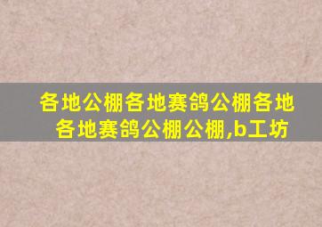 各地公棚各地赛鸽公棚各地各地赛鸽公棚公棚,b工坊