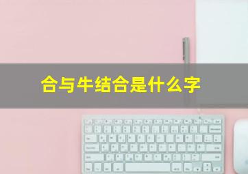 合与牛结合是什么字