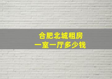 合肥北城租房一室一厅多少钱