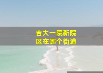 吉大一院新院区在哪个街道