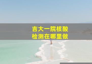 吉大一院核酸检测在哪里做