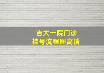 吉大一院门诊挂号流程图高清