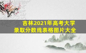 吉林2021年高考大学录取分数线表格图片大全