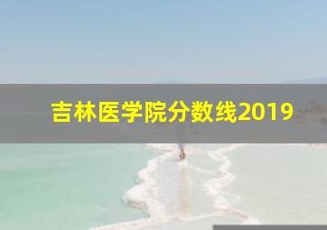 吉林医学院分数线2019