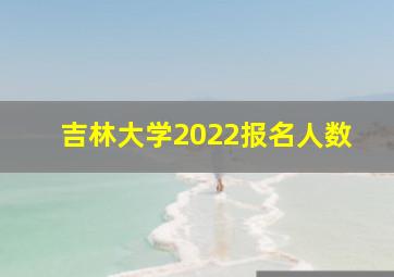 吉林大学2022报名人数