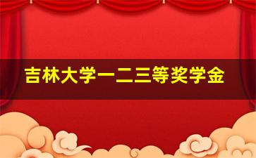 吉林大学一二三等奖学金