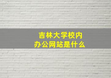 吉林大学校内办公网站是什么