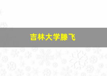 吉林大学滕飞