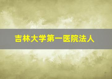 吉林大学第一医院法人