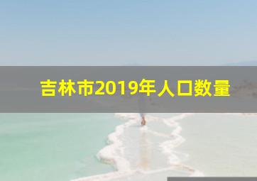 吉林市2019年人口数量