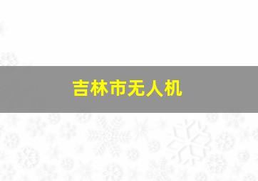 吉林市无人机