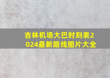 吉林机场大巴时刻表2024最新路线图片大全