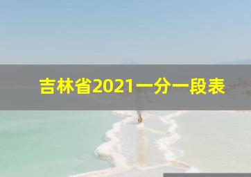 吉林省2021一分一段表