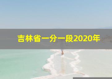 吉林省一分一段2020年