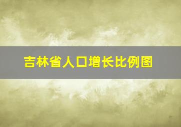 吉林省人口增长比例图