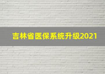 吉林省医保系统升级2021