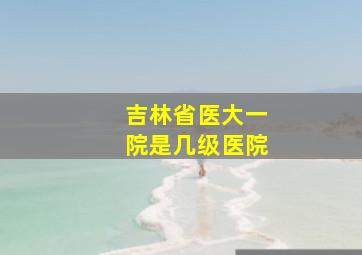 吉林省医大一院是几级医院