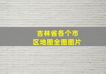 吉林省各个市区地图全图图片