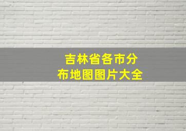 吉林省各市分布地图图片大全