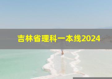 吉林省理科一本线2024