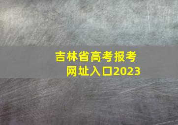 吉林省高考报考网址入口2023