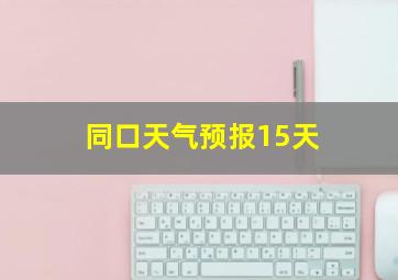 同口天气预报15天