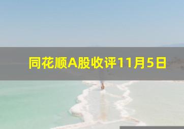 同花顺A股收评11月5日