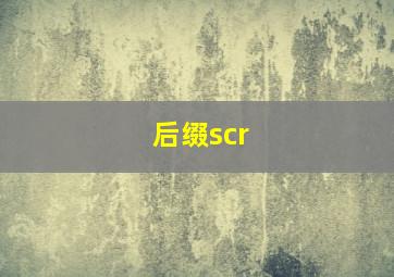 后缀scr