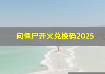 向僵尸开火兑换码2025