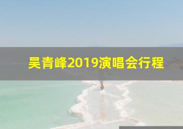 吴青峰2019演唱会行程