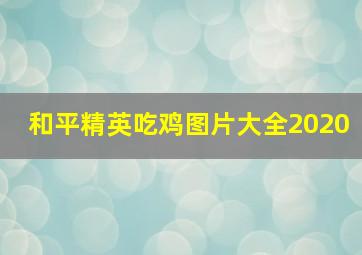 和平精英吃鸡图片大全2020