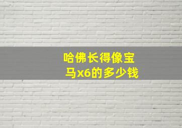 哈佛长得像宝马x6的多少钱