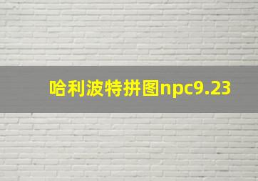 哈利波特拼图npc9.23