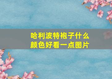 哈利波特袍子什么颜色好看一点图片