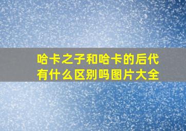 哈卡之子和哈卡的后代有什么区别吗图片大全