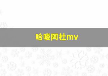 哈喽阿杜mv