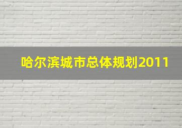 哈尔滨城市总体规划2011