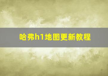 哈弗h1地图更新教程