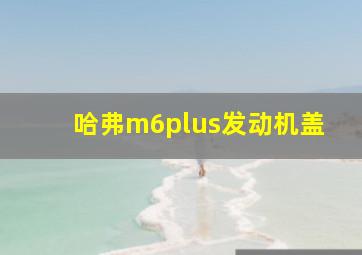 哈弗m6plus发动机盖