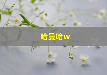 哈曼哈w